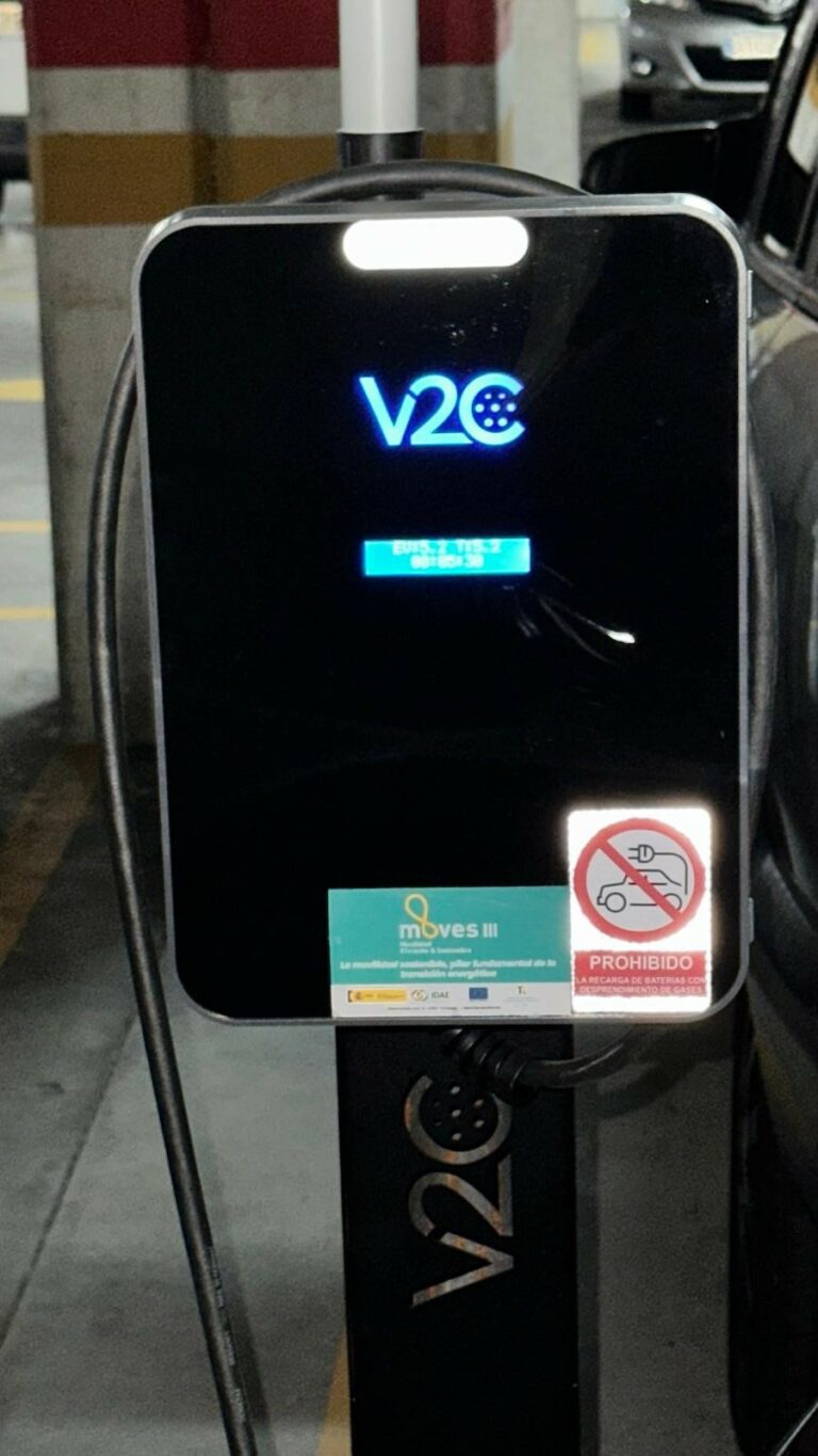 Mi instalación de carga: V2C Trydan en pedestal y PLC