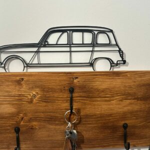 Renault 4 Classic Relief – Arte mural 3D impreso